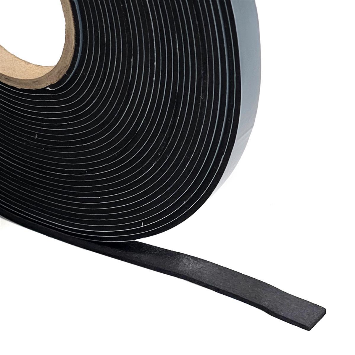 EPDM - Schaum. Schwarz 9 mm x 2 mm x 10 m/Rolle