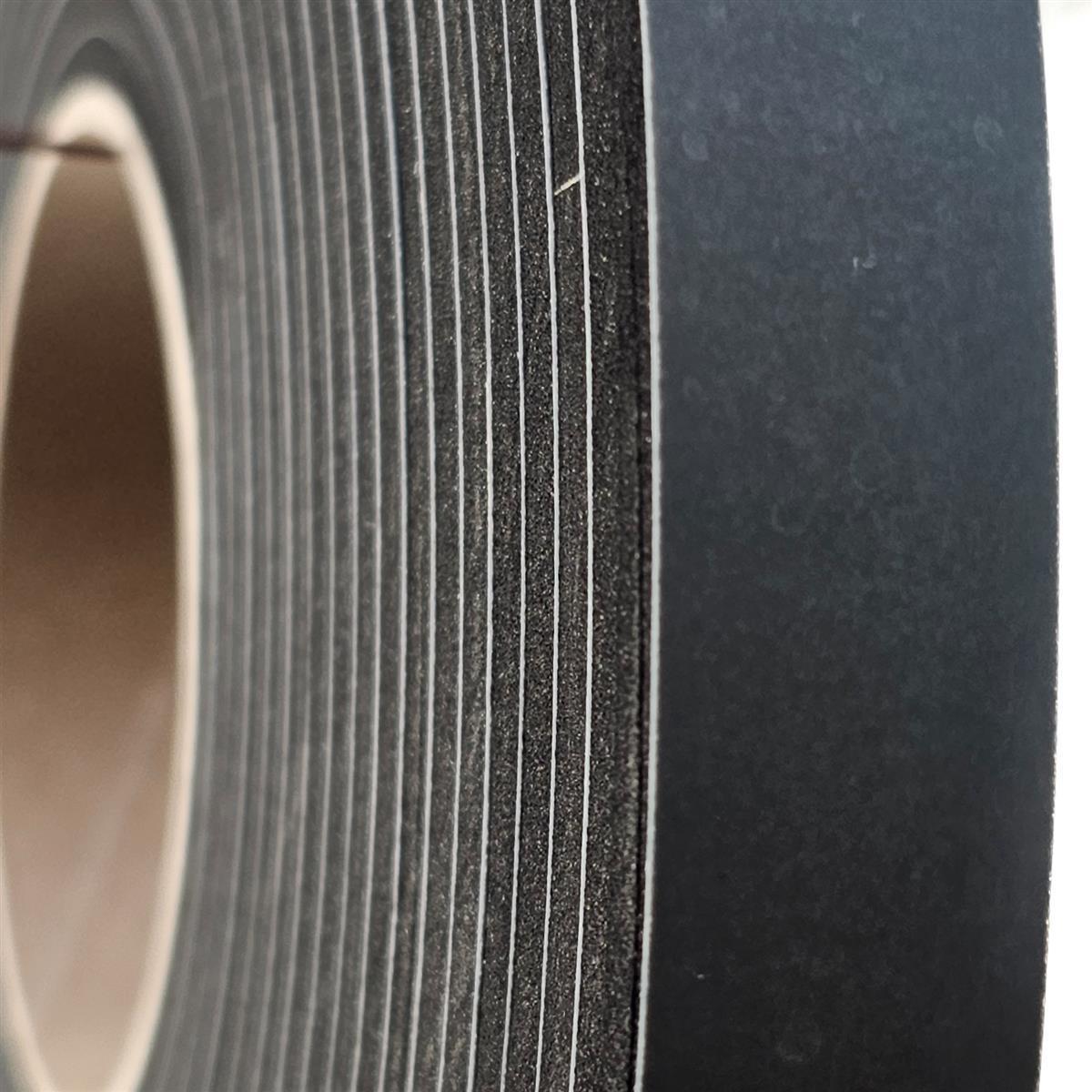 EPDM - Schaum. Schwarz 25 mm x 5 mm x 10 m/Rolle