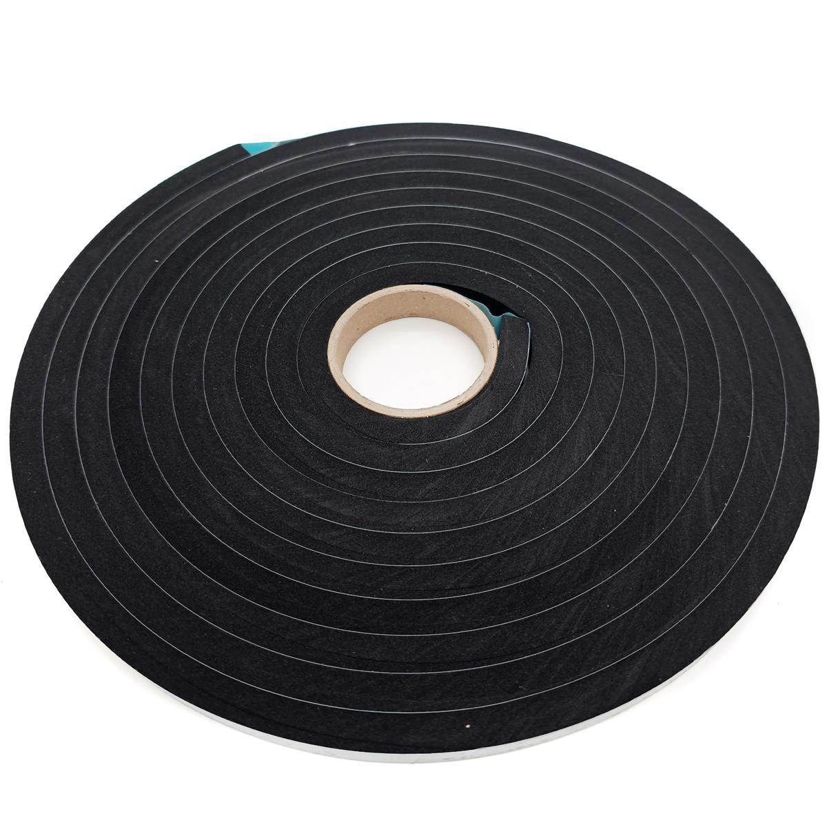 EPDM - Schaum. Schwarz 15 mm x 10 mm x 5 m/Rolle