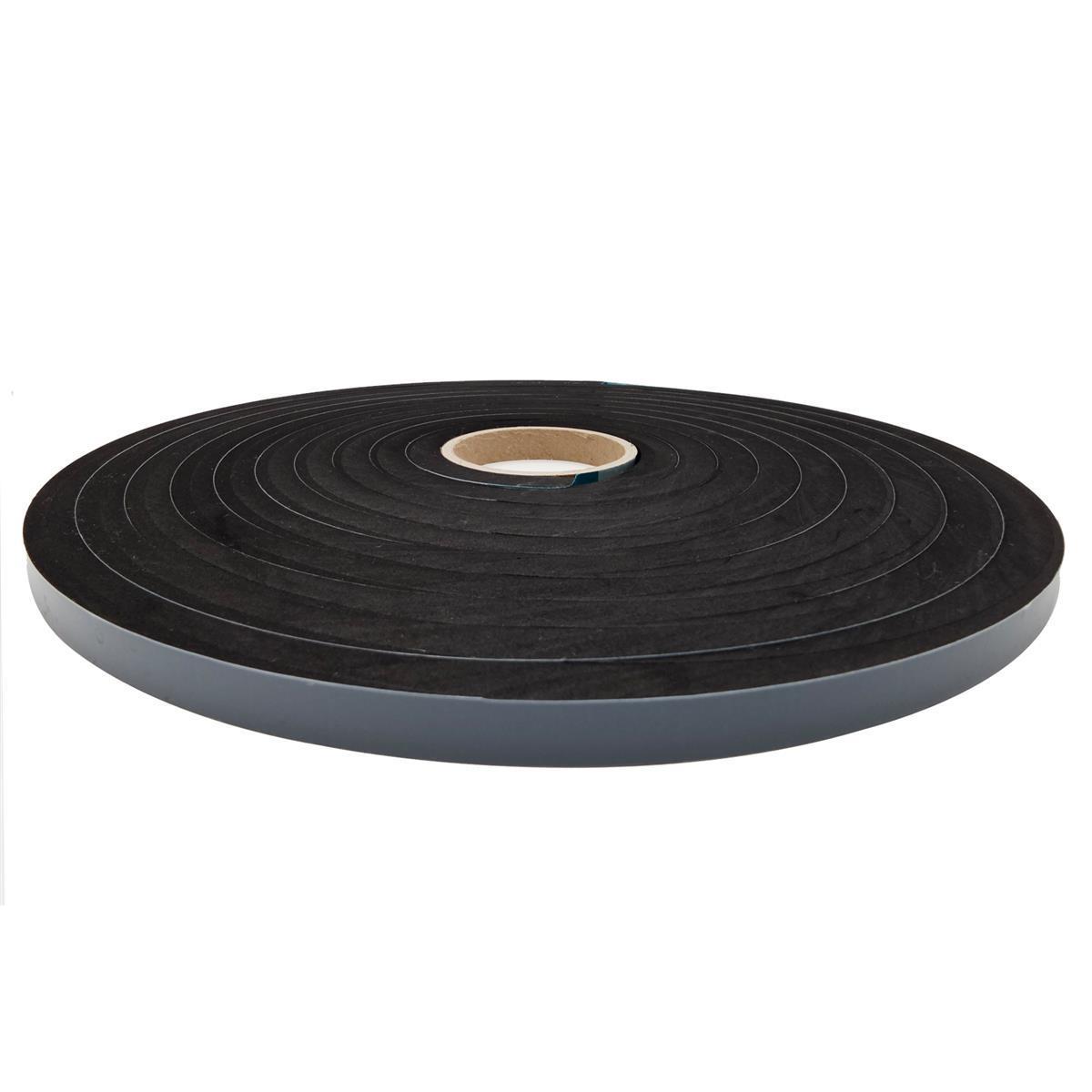 EPDM - Schaum. Schwarz 10 mm x 10 mm x 5 m/Rolle