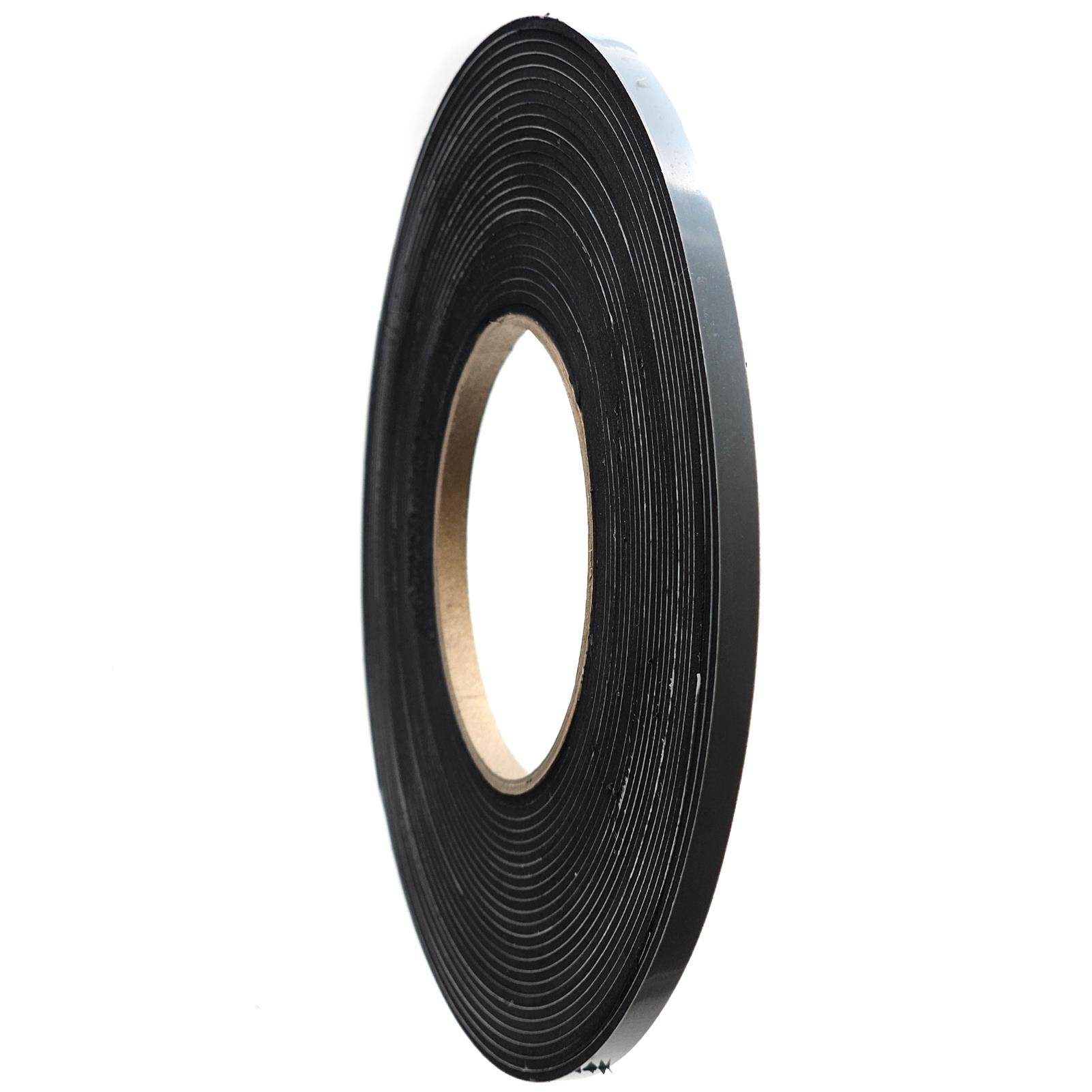 EPDM - Schaum. Schwarz 6 mm x 2 mm x 10 m/Rolle