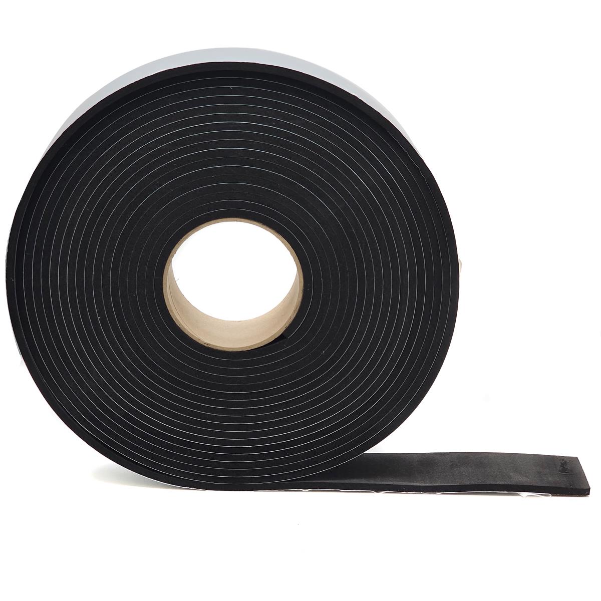 EPDM - Schaum. Schwarz 50 mm x 5 mm x 10 m/Rolle