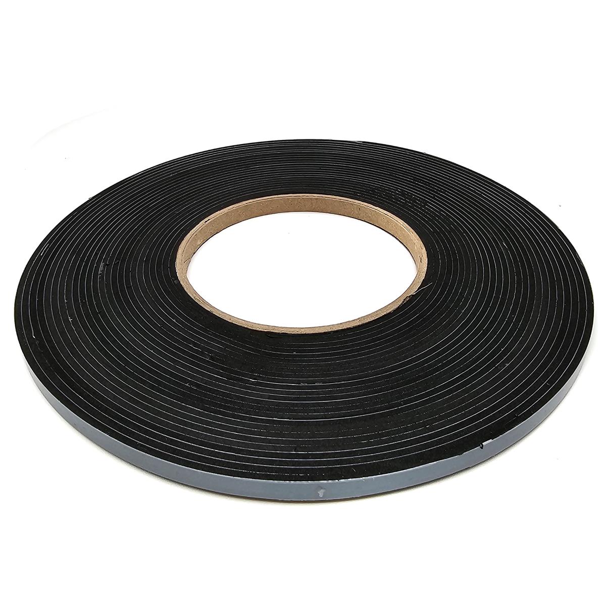 EPDM - Schaum. Schwarz 6 mm x 2 mm x 10 m/Rolle