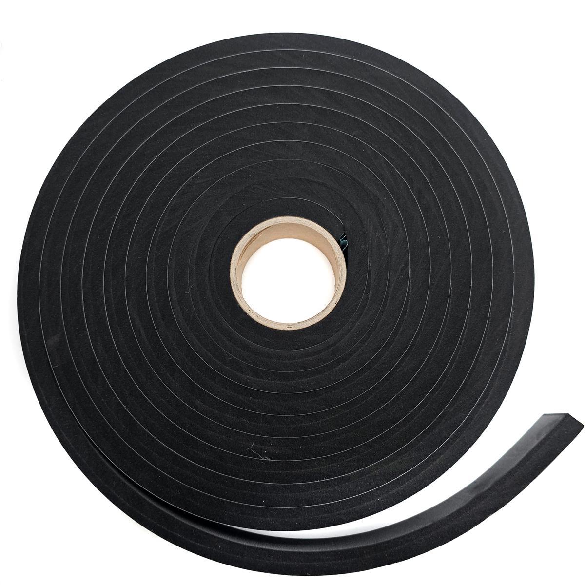 EPDM - Schaum. Schwarz 30 mm x 10 mm x 5 m/Rolle