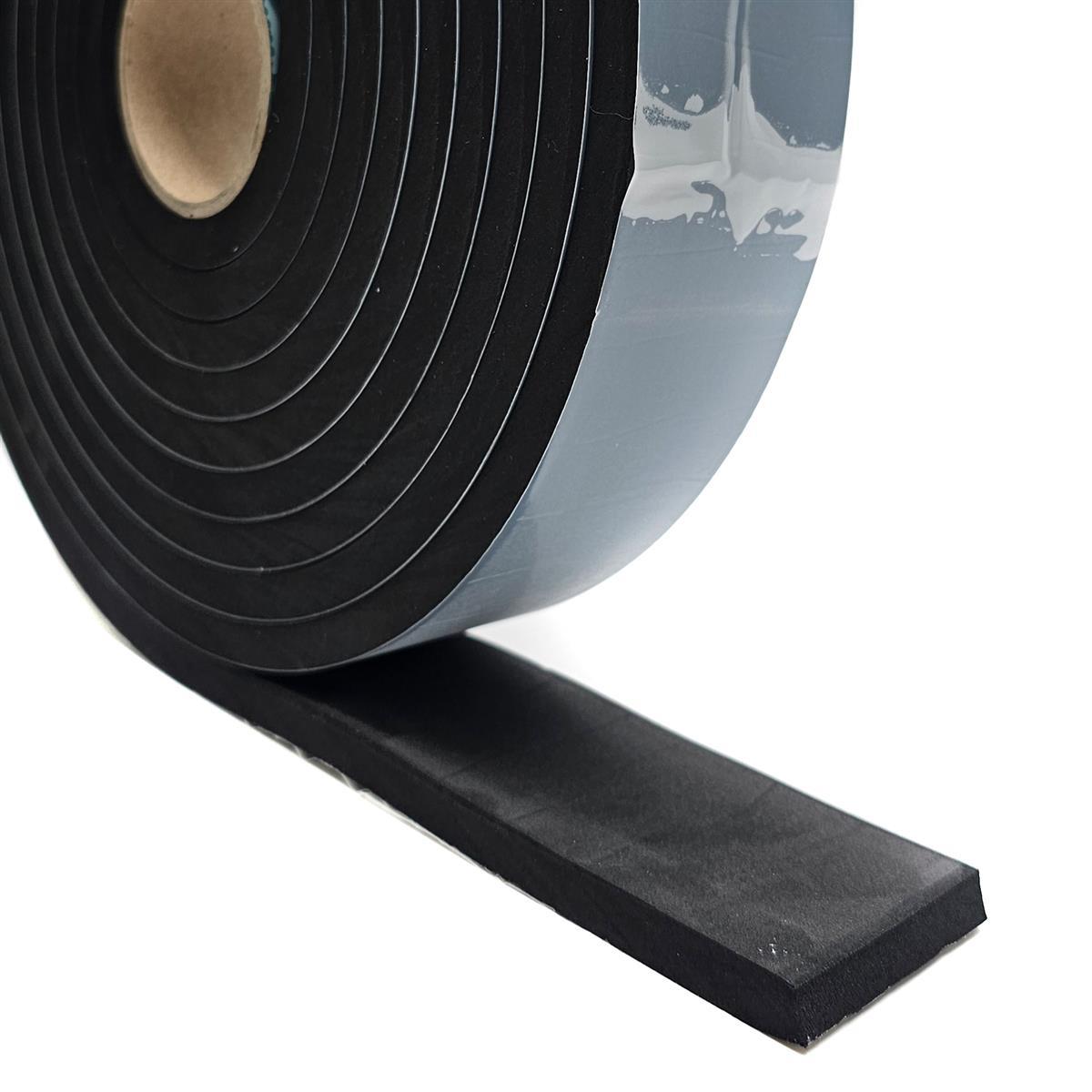 EPDM - Schaum. Schwarz 50 mm x 10 mm x 5 m/Rolle