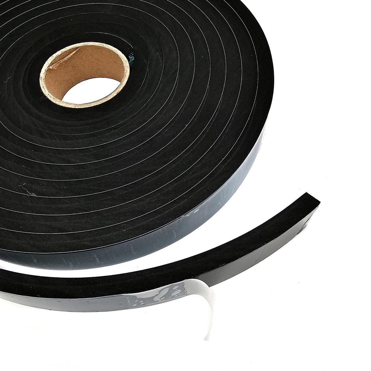 EPDM - Schaum. Schwarz 30 mm x 10 mm x 5 m/Rolle