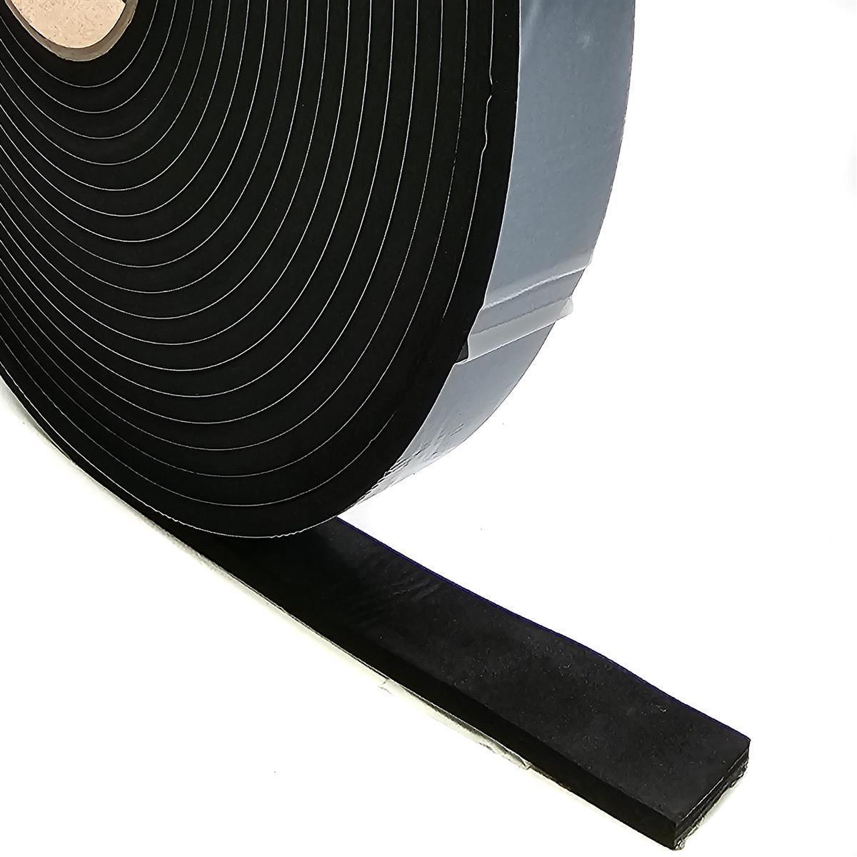EPDM - Schaum. Schwarz 25 mm x 5 mm x 10 m/Rolle