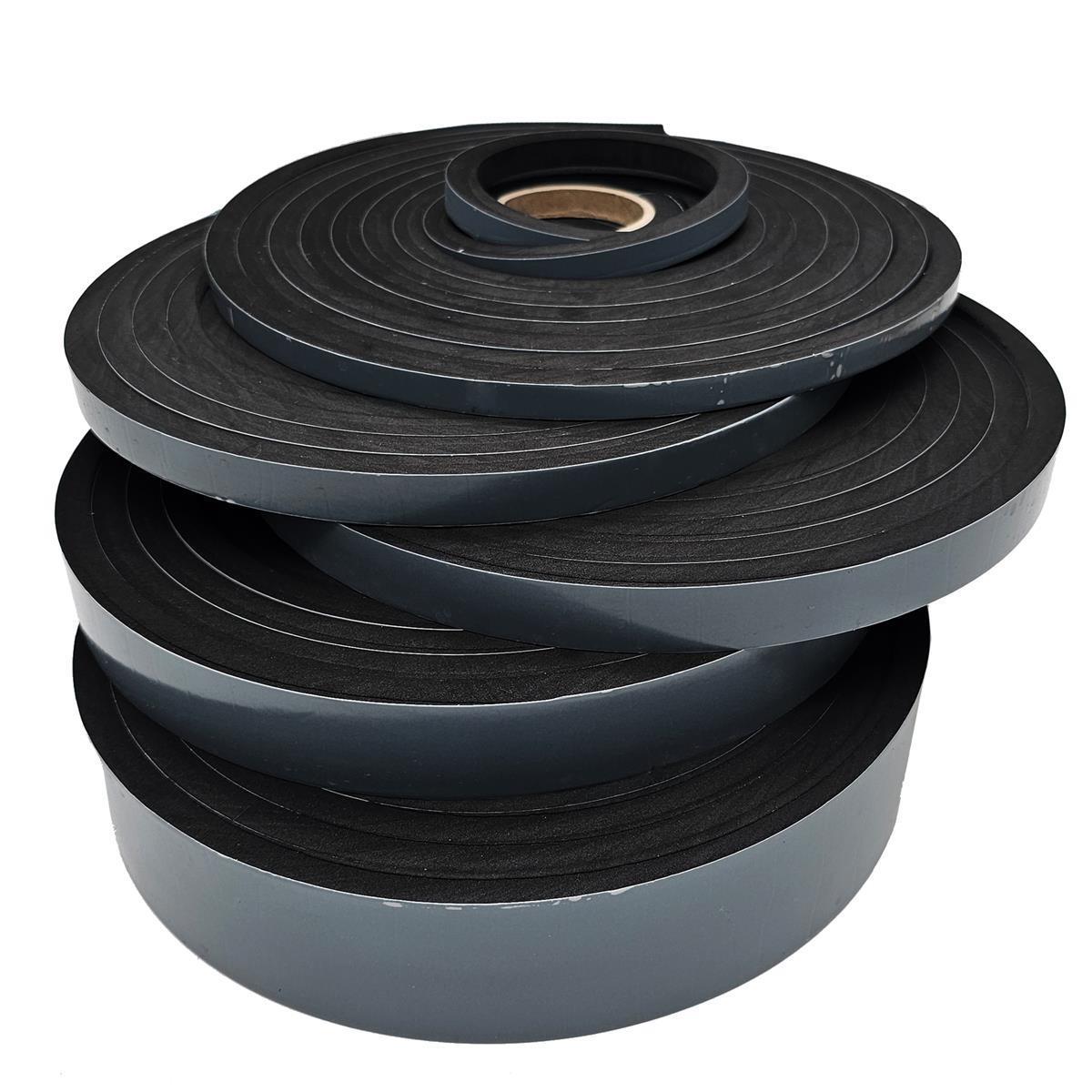 EPDM - Schaum. Schwarz 20 mm x 10 mm x 5 m/Rolle