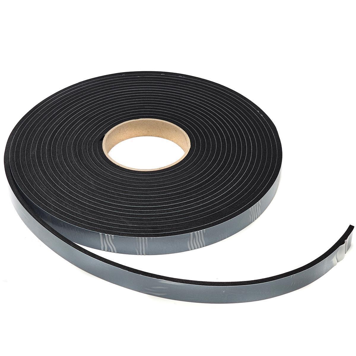 EPDM - Schaum. Schwarz 25 mm x 5 mm x 10 m/Rolle