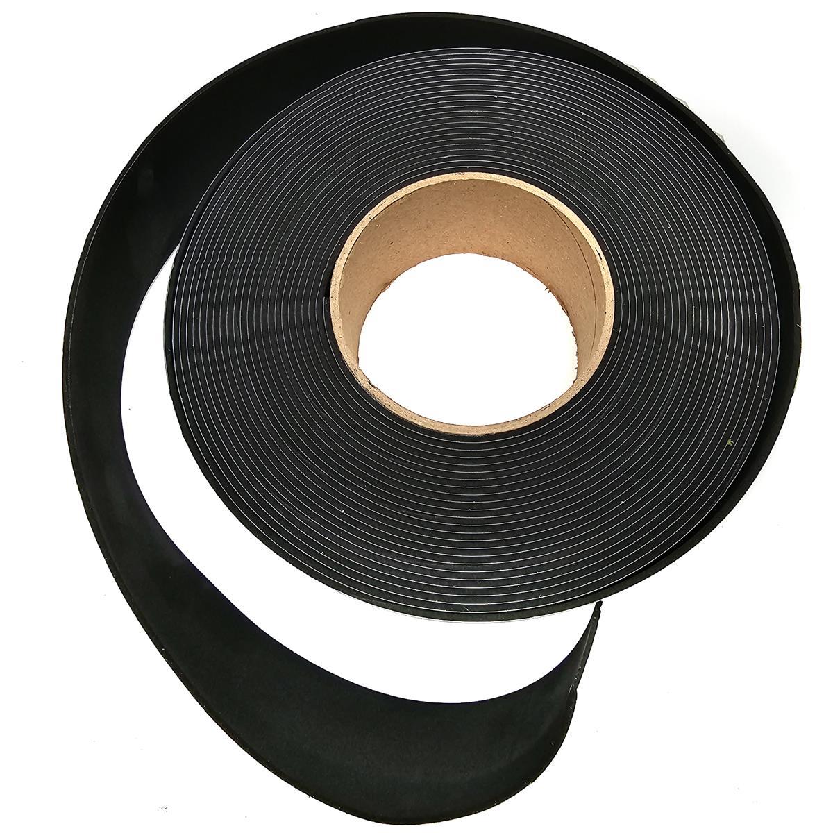 EPDM - Schaum. Schwarz 50 mm x 2 mm x 10 m/Rolle