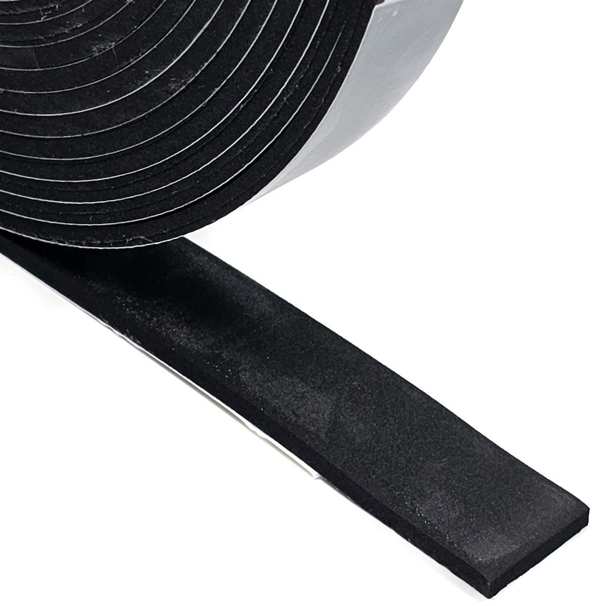 EPDM - Schaum. Schwarz 30 mm x 5 mm x 10 m/Rolle