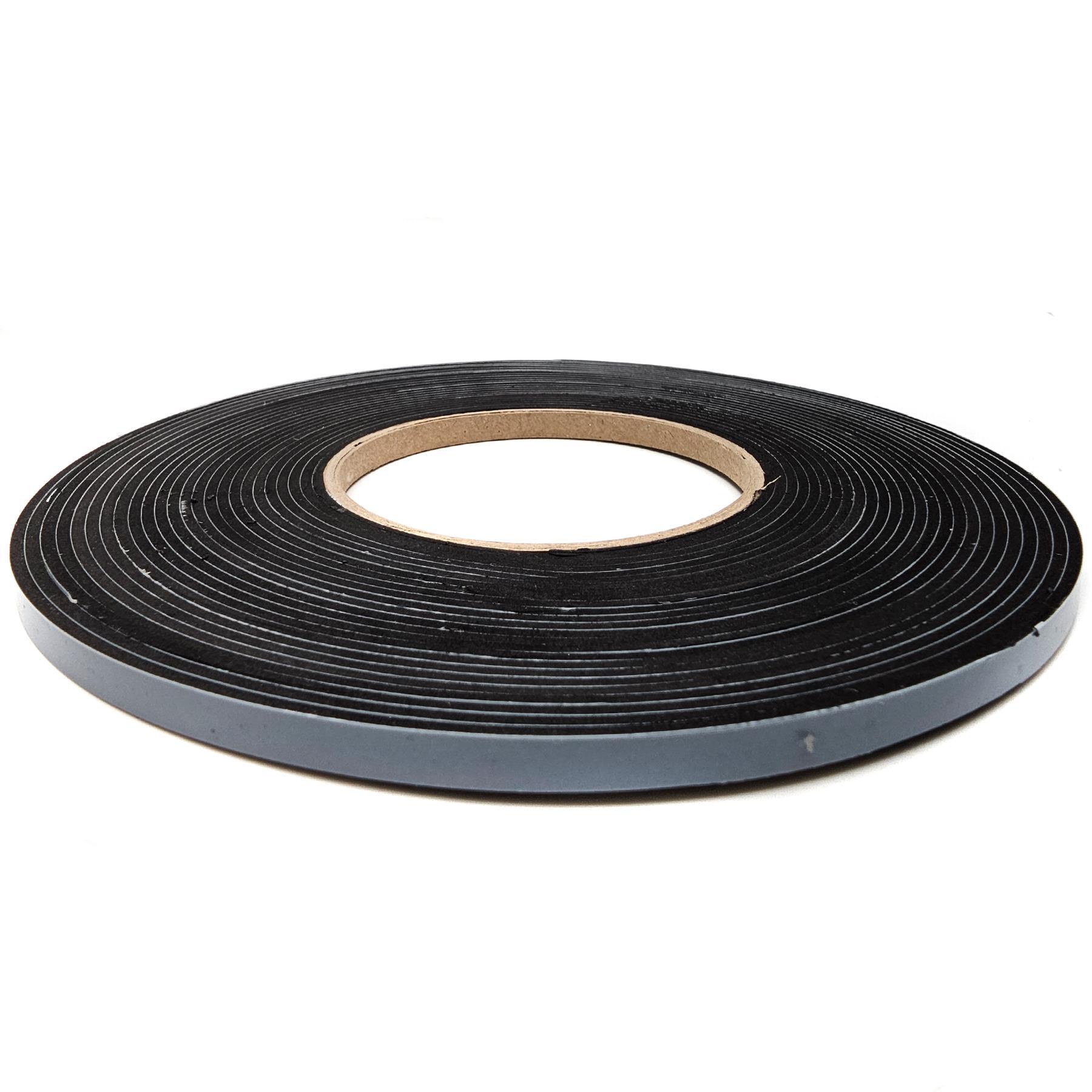 EPDM - Schaum. Schwarz 6 mm x 2 mm x 10 m/Rolle