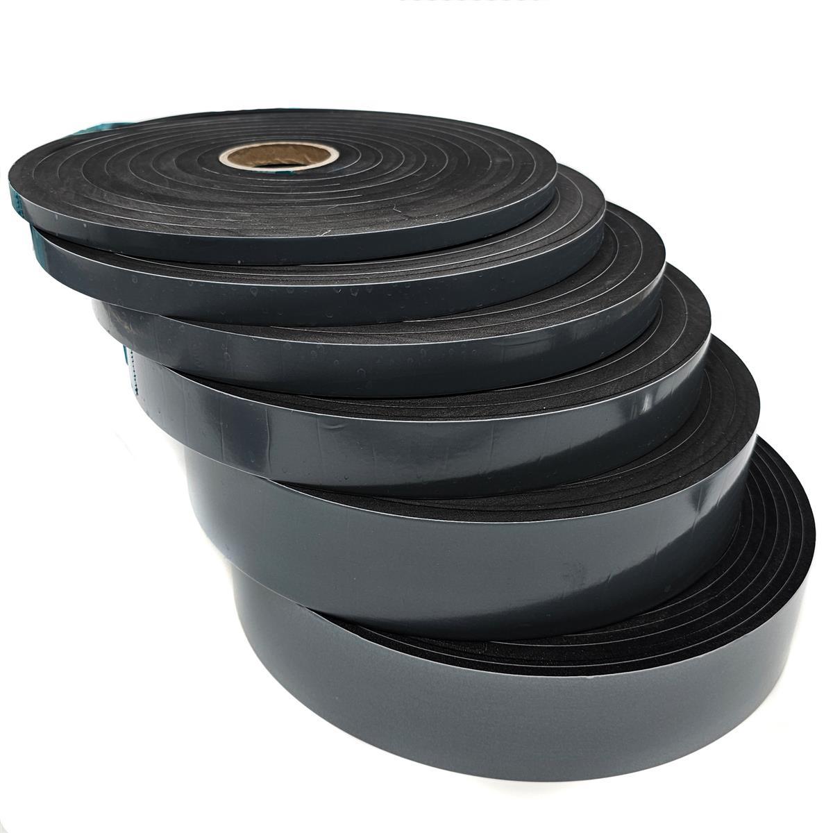 EPDM - Schaum. Schwarz 20 mm x 10 mm x 5 m/Rolle