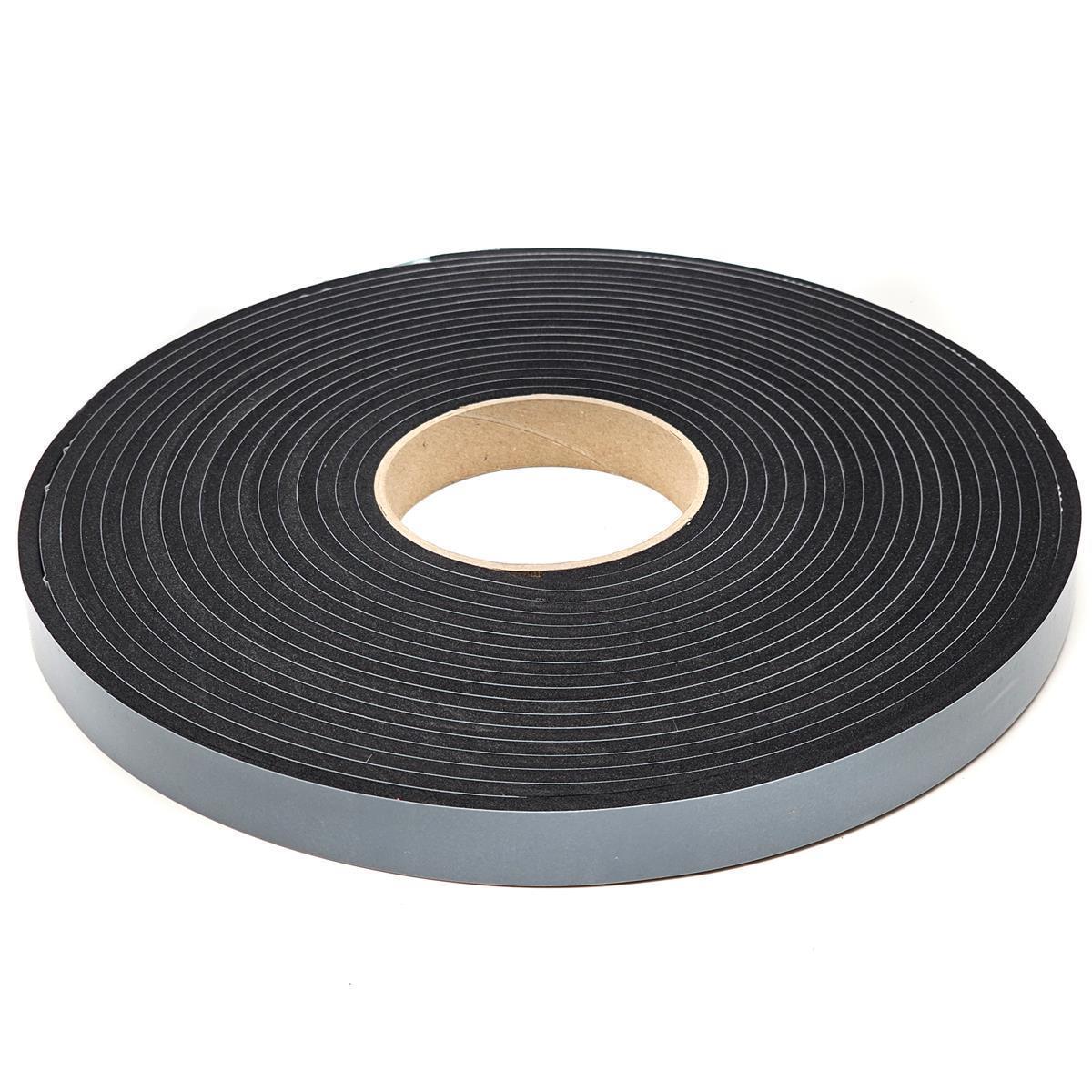 EPDM - Schaum. Schwarz 25 mm x 5 mm x 10 m/Rolle